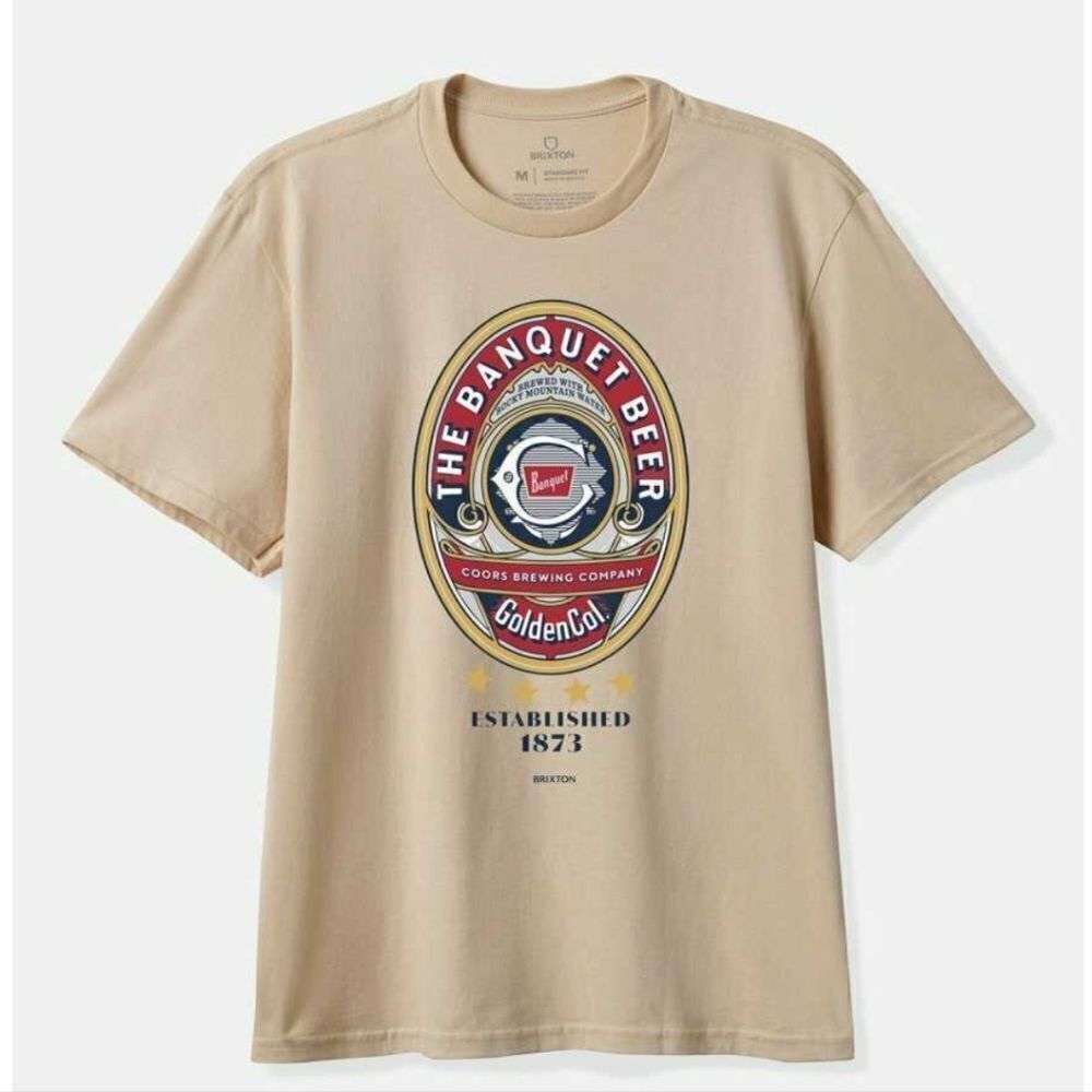 Brixton Tan Short Sleeve Tee